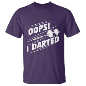 Funny Dart Thrower T Shirt Oops I Darted Gift For Dartist TS12 Purple Print Your Wear