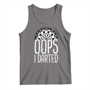 Sarcastic Dartist Gift Tank Top Funny Oops I Darted Darts Lover TS12 Deep Heather Print Your Wear