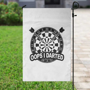 Funny Oops I Darted Garden Flag Sarcastic Dartist Darts Lover Gift TS12 Print Your Wear