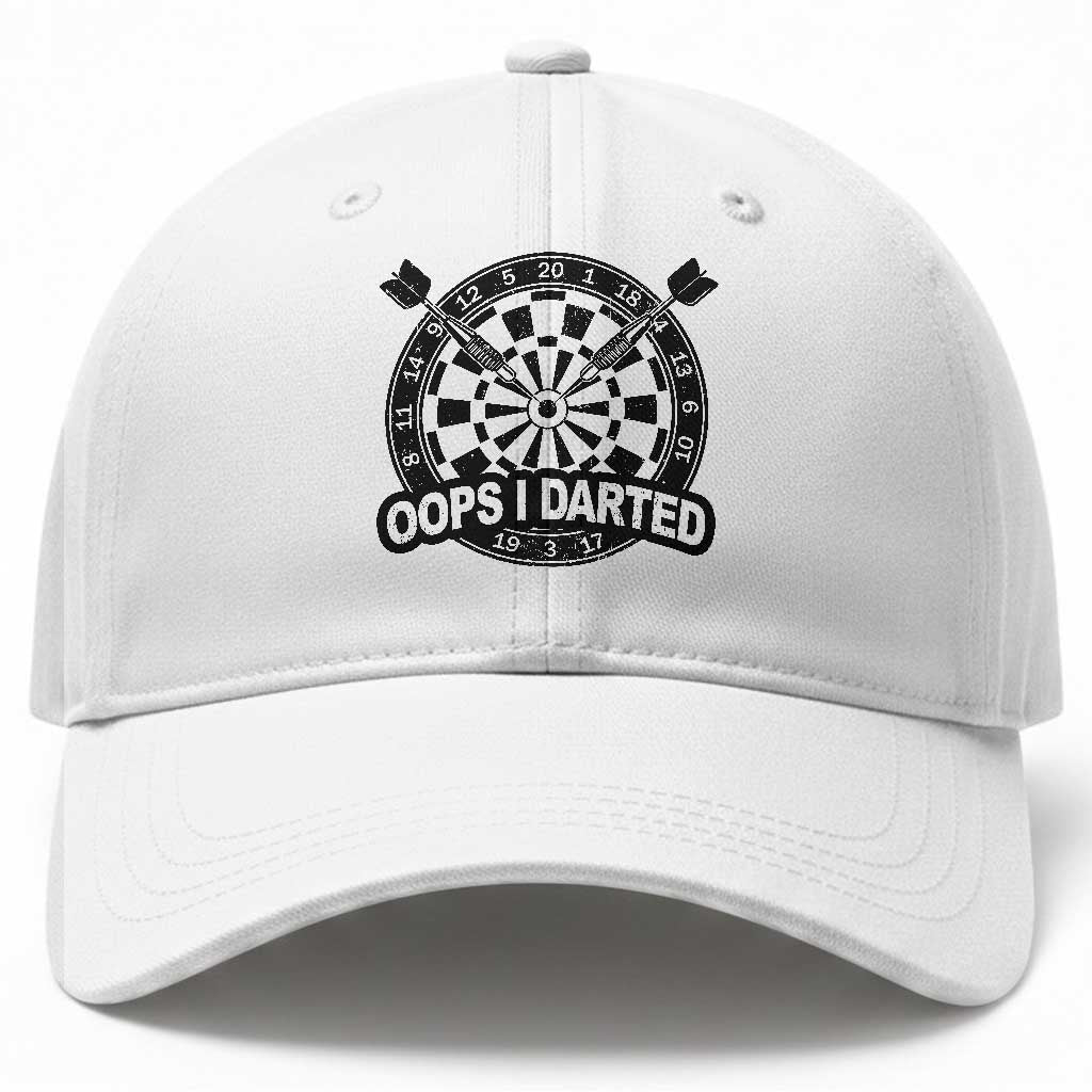 Funny Oops I Darted Baseball Cap Sarcastic Dartist Darts Lover Gift TS12 Print Your Wear