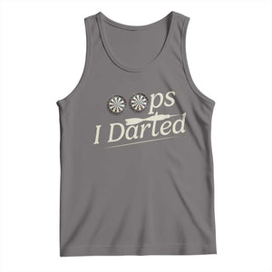 Oops I Darted Tank Top Funny Pub Darts Lover TS12 Deep Heather Print Your Wear