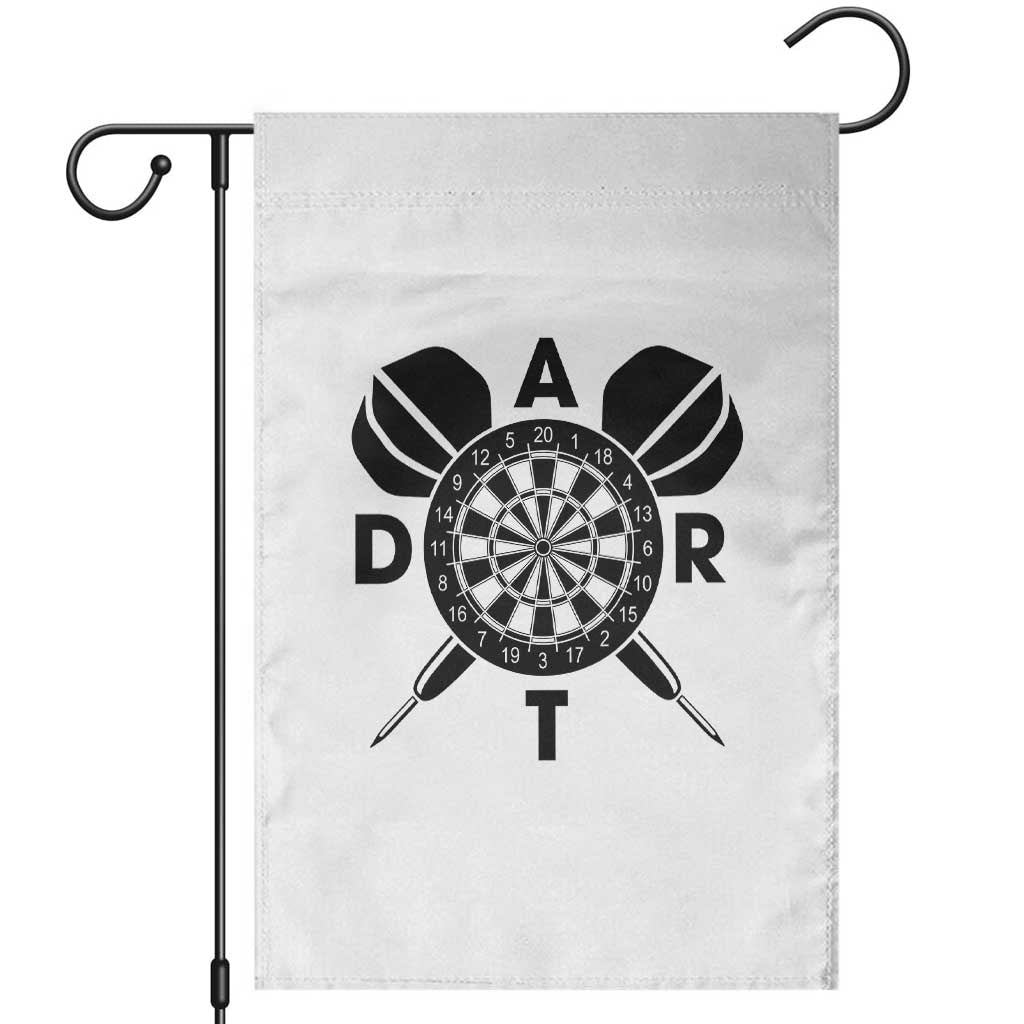 Vintage Dartboard Gift Idea For Dart Lover Garden Flag TS12 White Print Your Wear