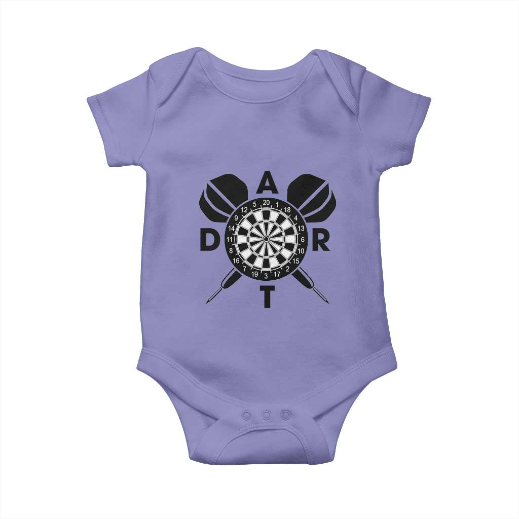 Vintage Dartboard Gift Idea For Dart Lover Baby Onesie TS12 Violet Print Your Wear