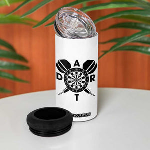 Vintage Dartboard Gift Idea For Dart Lover 4 in 1 Can Cooler Tumbler TS12 Print Your Wear