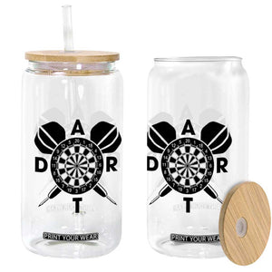Vintage Dartboard Gift Idea For Dart Lover Glass Can TS12 Print Your Wear