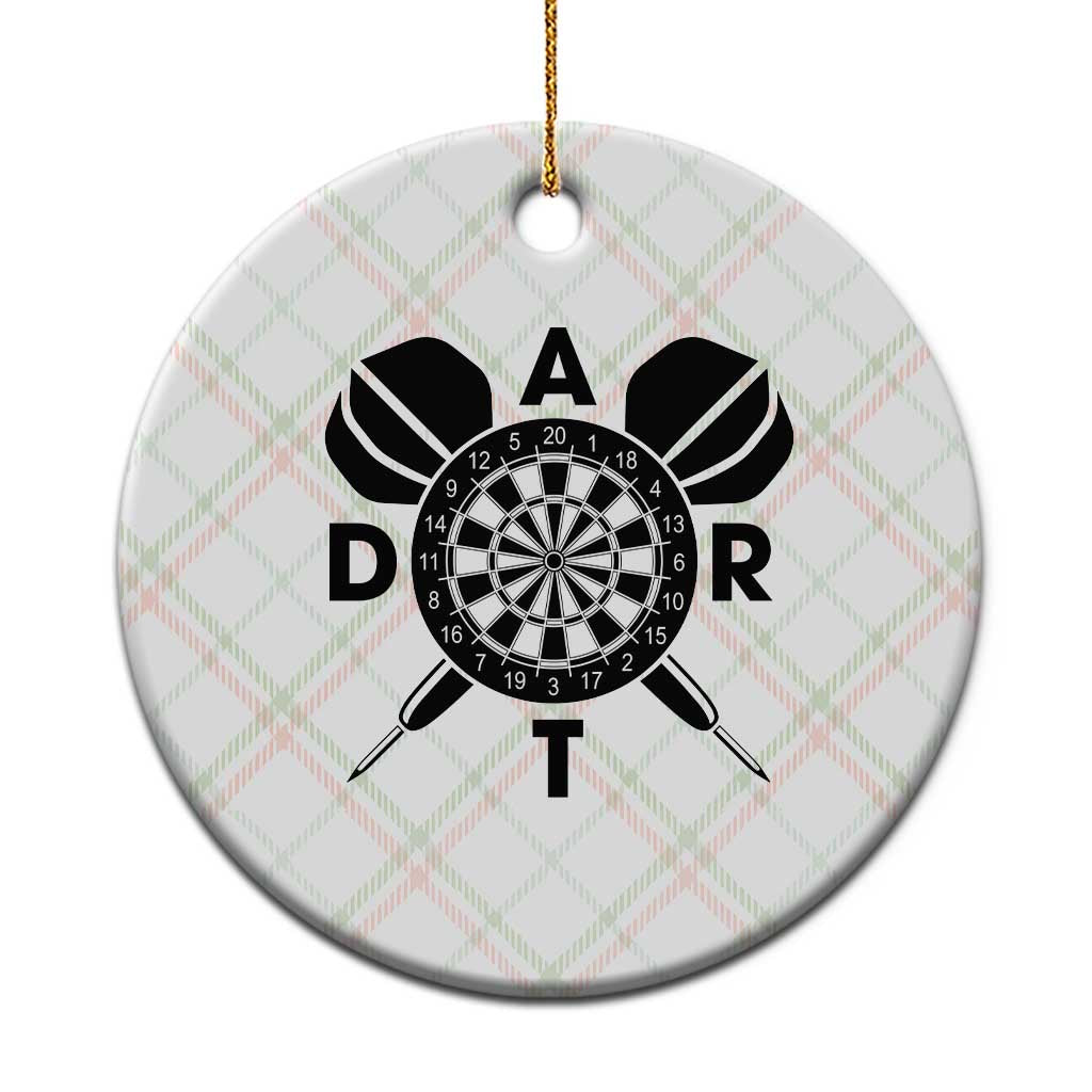 Vintage Dartboard Gift Idea For Dart Lover Ceramic Ornament TS12 1pc Christmas Plaid Print Your Wear