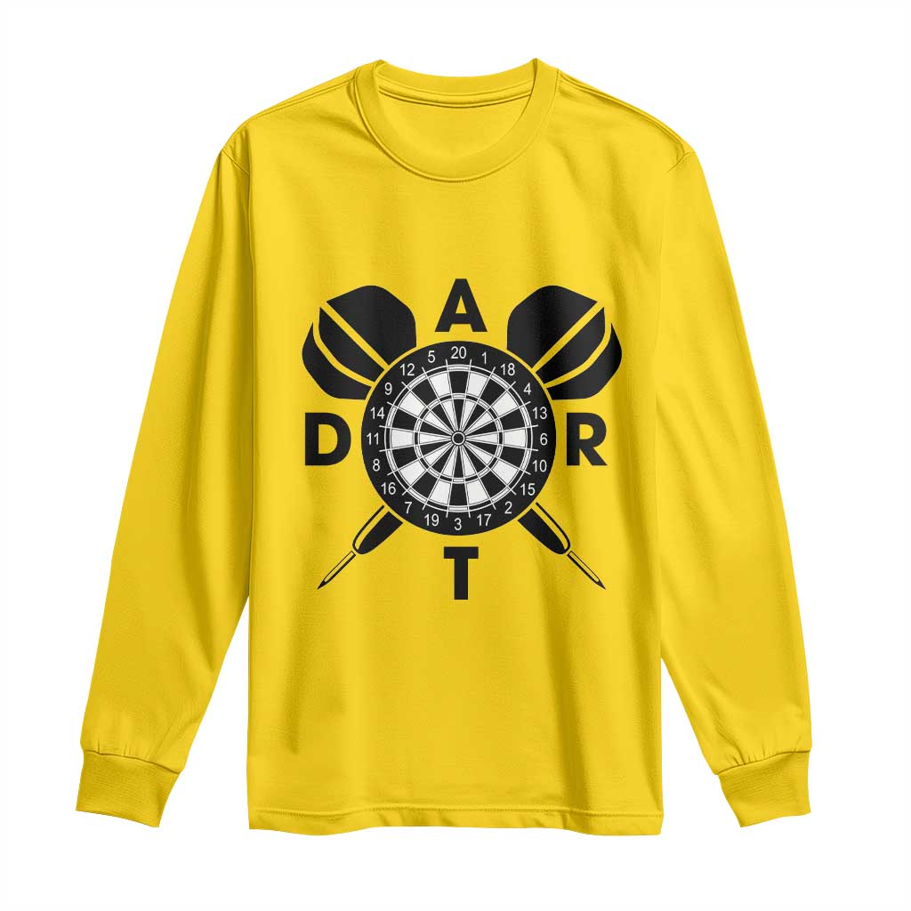 Vintage Dartboard Gift Idea For Dart Lover Long Sleeve Shirt TS12 Daisy Print Your Wear