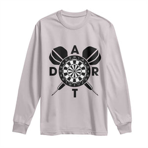 Vintage Dartboard Gift Idea For Dart Lover Long Sleeve Shirt TS12 Ice Gray Print Your Wear