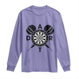 Vintage Dartboard Gift Idea For Dart Lover Long Sleeve Shirt TS12 Violet Print Your Wear