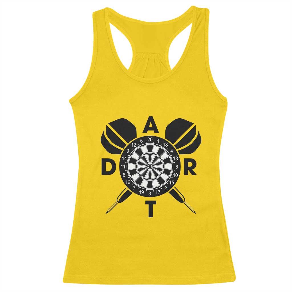 Vintage Dartboard Gift Idea For Dart Lover Racerback Tank Top TS12 Daisy Print Your Wear