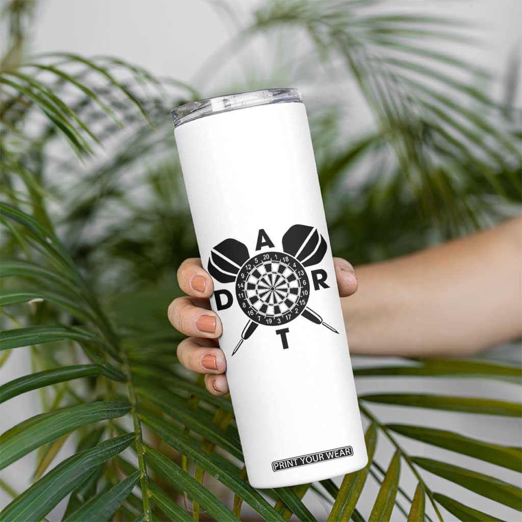 Vintage Dartboard Gift Idea For Dart Lover Skinny Tumbler TS12 Print Your Wear
