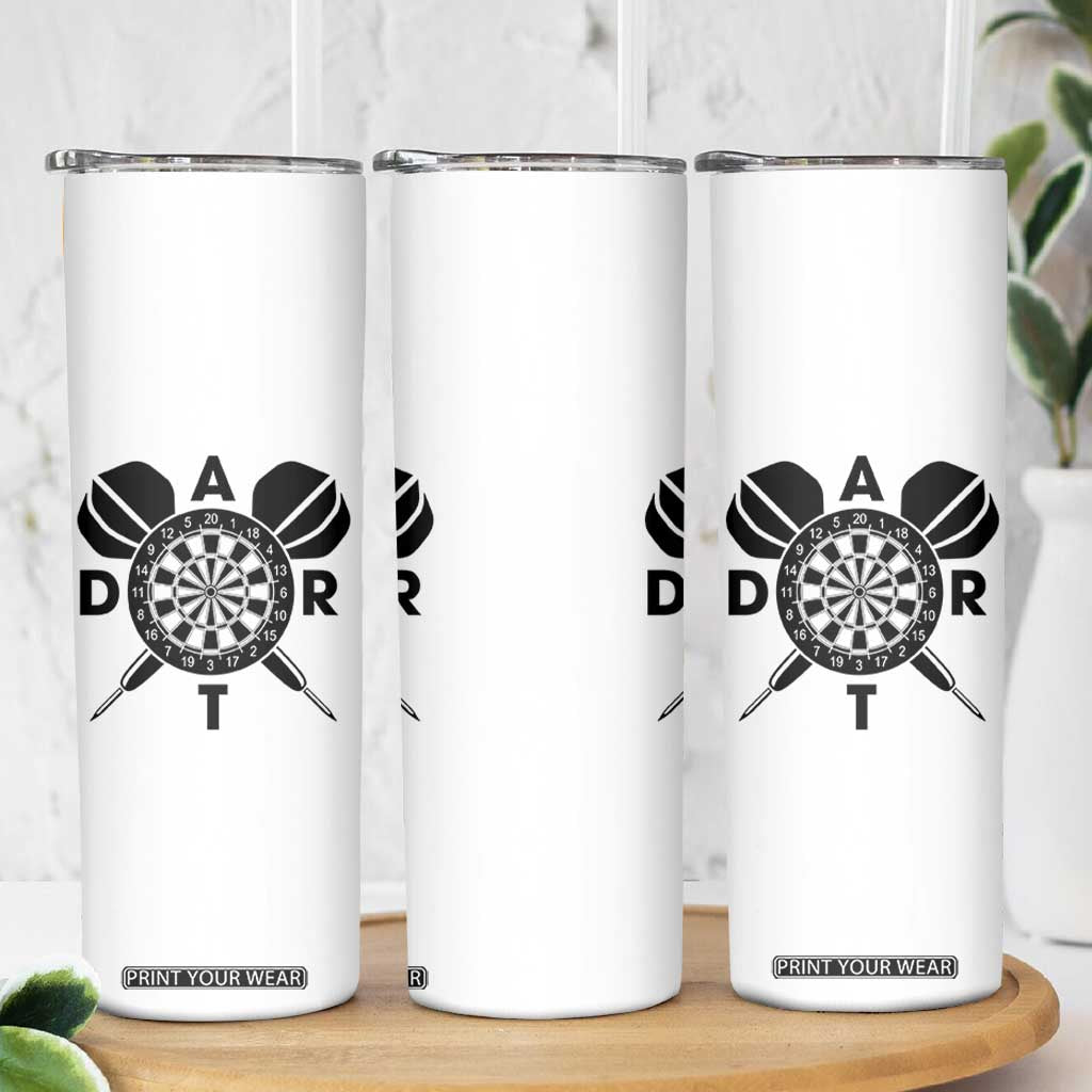 Vintage Dartboard Gift Idea For Dart Lover Skinny Tumbler TS12 Print Your Wear