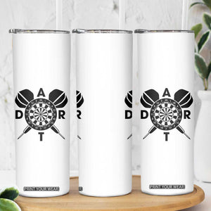 Vintage Dartboard Gift Idea For Dart Lover Skinny Tumbler TS12 Print Your Wear