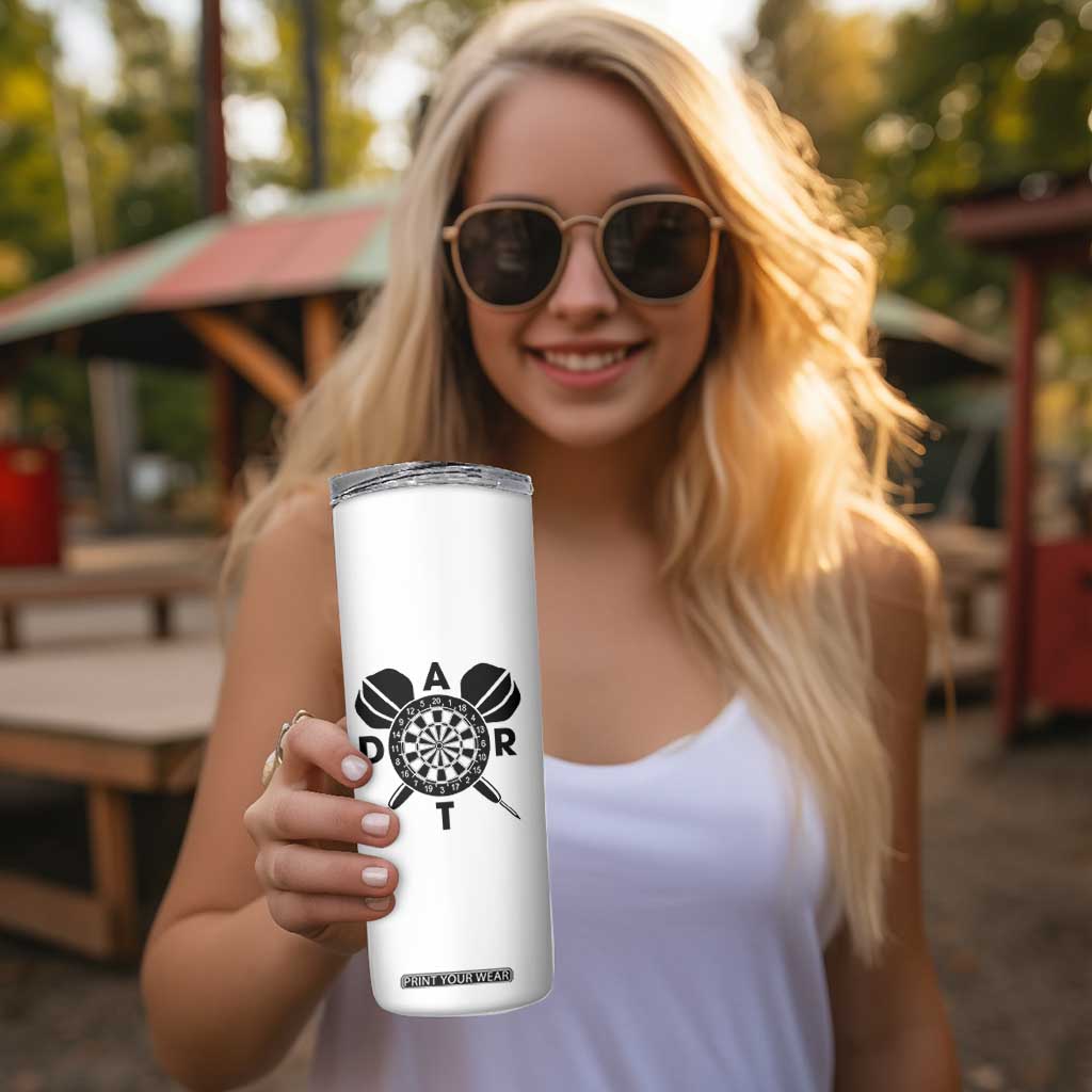 Vintage Dartboard Gift Idea For Dart Lover Skinny Tumbler TS12 Print Your Wear