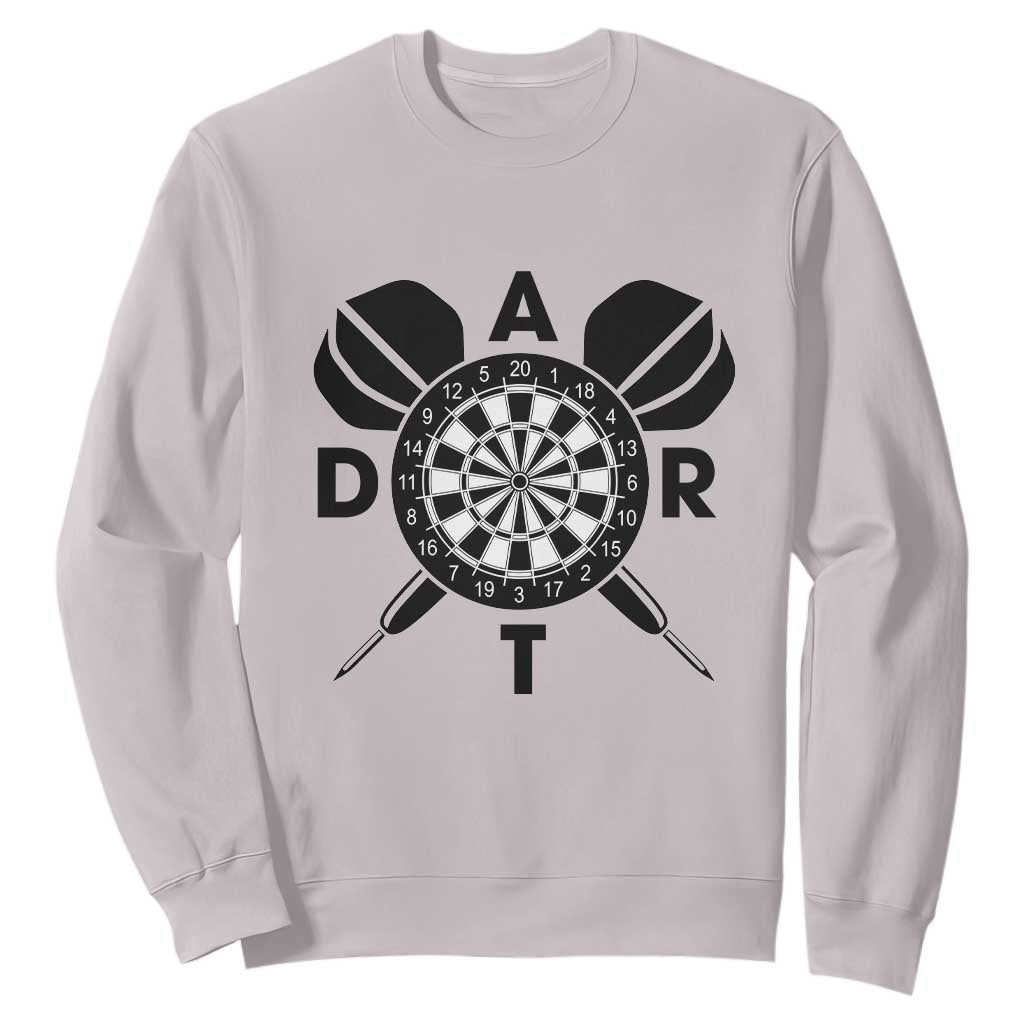 Vintage Dartboard Gift Idea For Dart Lover Sweatshirt TS12 Ice Gray Print Your Wear