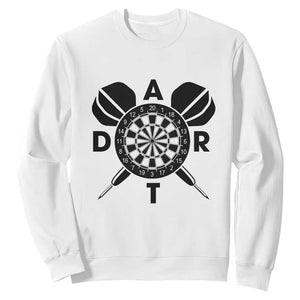 Vintage Dartboard Gift Idea For Dart Lover Sweatshirt TS12 White Print Your Wear