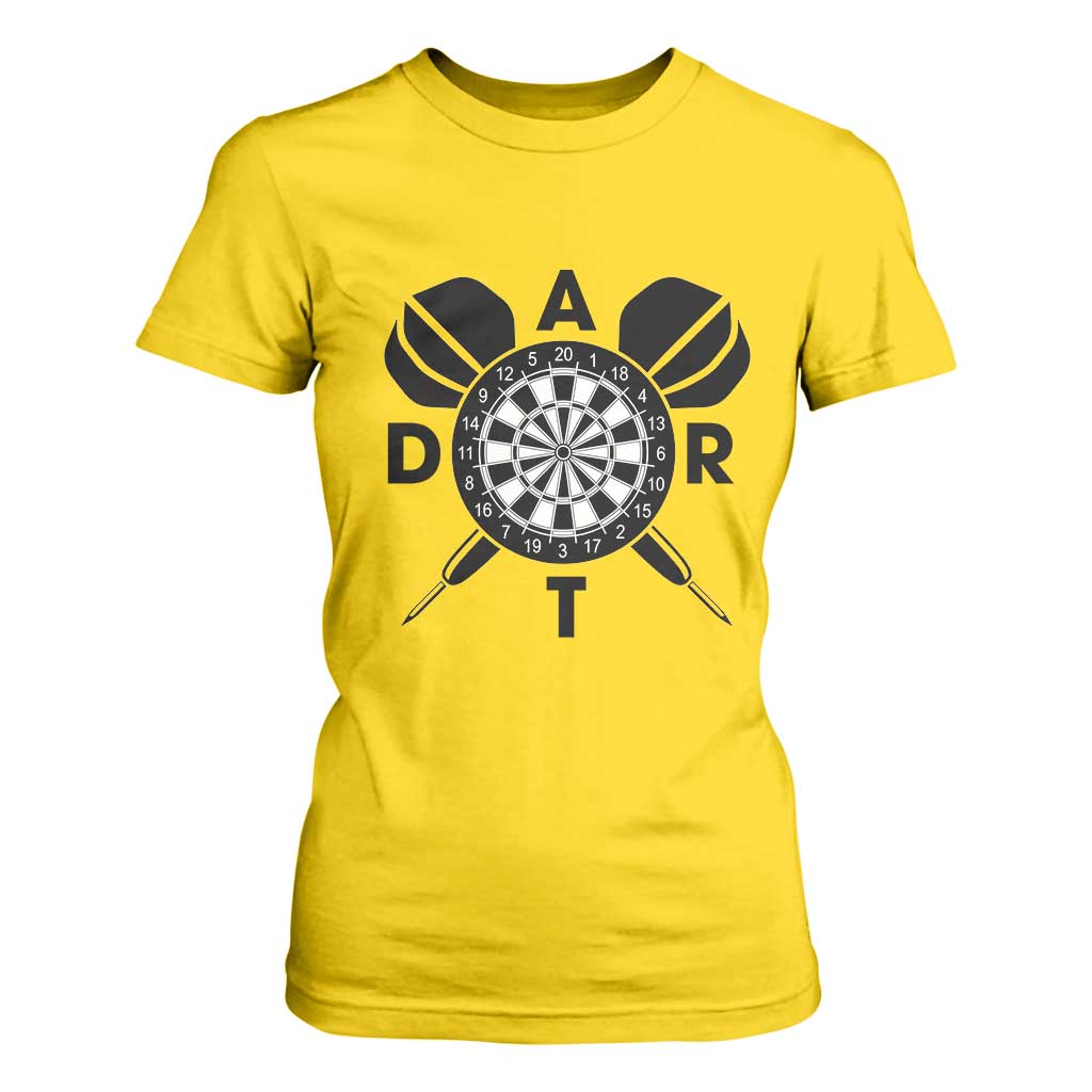 Vintage Dartboard Gift Idea For Dart Lover T Shirt For Women TS12 Daisy Print Your Wear