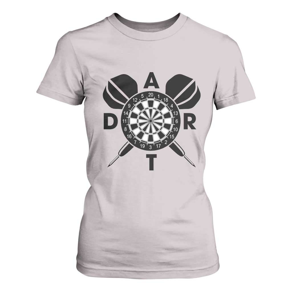 Vintage Dartboard Gift Idea For Dart Lover T Shirt For Women TS12 Ice Gray Print Your Wear
