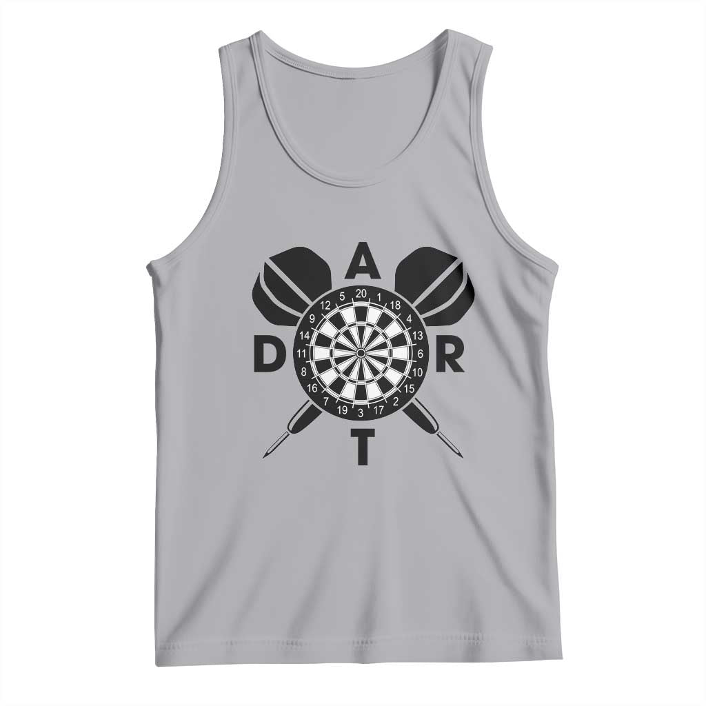 Vintage Dartboard Gift Idea For Dart Lover Tank Top TS12 Athletic Heather Print Your Wear