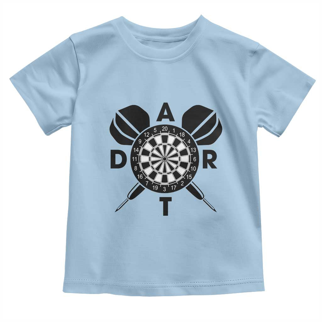 Vintage Dartboard Gift Idea For Dart Lover Toddler T Shirt TS12 Light Blue Print Your Wear