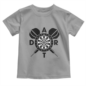Vintage Dartboard Gift Idea For Dart Lover Toddler T Shirt TS12 Sport Gray Print Your Wear