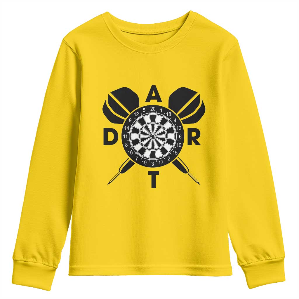 Vintage Dartboard Gift Idea For Dart Lover Youth Sweatshirt TS12 Daisy Print Your Wear