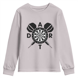 Vintage Dartboard Gift Idea For Dart Lover Youth Sweatshirt TS12 Ice Gray Print Your Wear