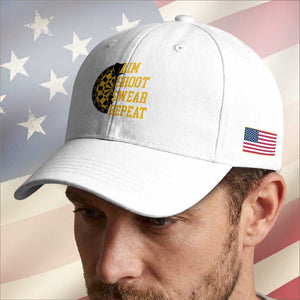 Funny Darts Retro Vintage Baseball Cap Aim Shoot Swear Repeat Dartist Gift TS12 Print Your Wear