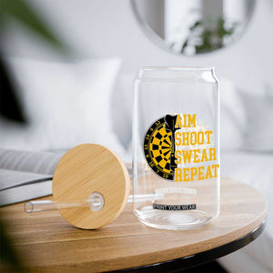 Funny Darts Retro Vintage Glass Can Aim Shoot Swear Repeat Dartist Gift TS12 Print Your Wear