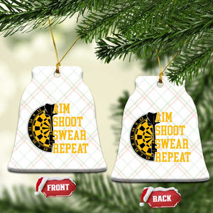 Funny Darts Retro Vintage Ceramic Ornament Aim Shoot Swear Repeat Dartist Gift TS12 Print Your Wear
