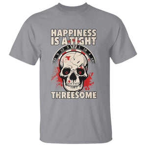 Happiness Is a Tight Threesome T Shirt Gothic Dart Player Gift TS12 Sport Gray Print Your Wear