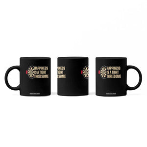 Funny Darts Happiness Is A Tight Threesome Coffee Mug Vintage Dartist Gift TS12 Print Your Wear