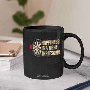 Funny Darts Happiness Is A Tight Threesome Coffee Mug Vintage Dartist Gift TS12 Print Your Wear