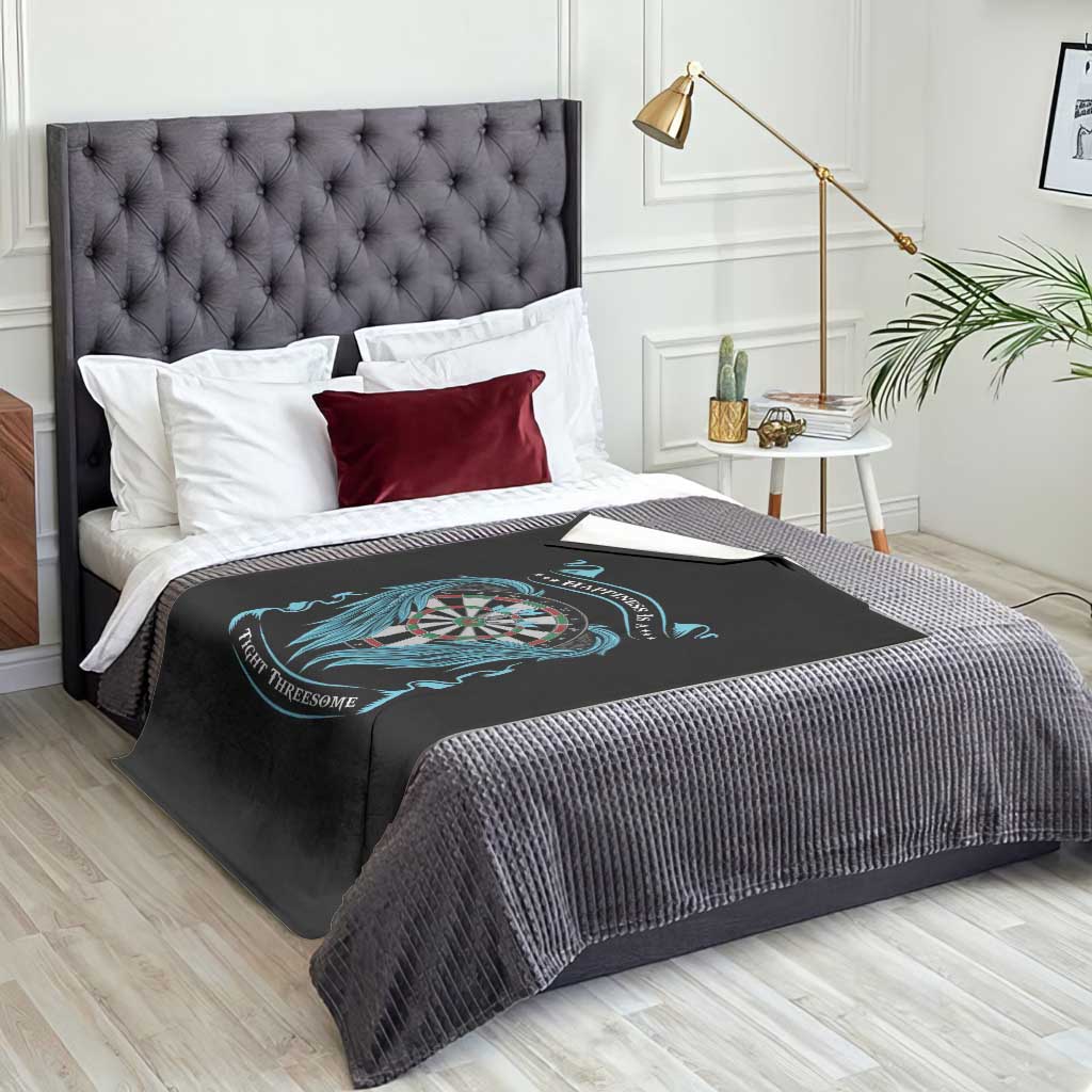 Dart Player Sport Throw Blanket Darts Happiness Is A Tight Threesome TS12 Print Your Wear