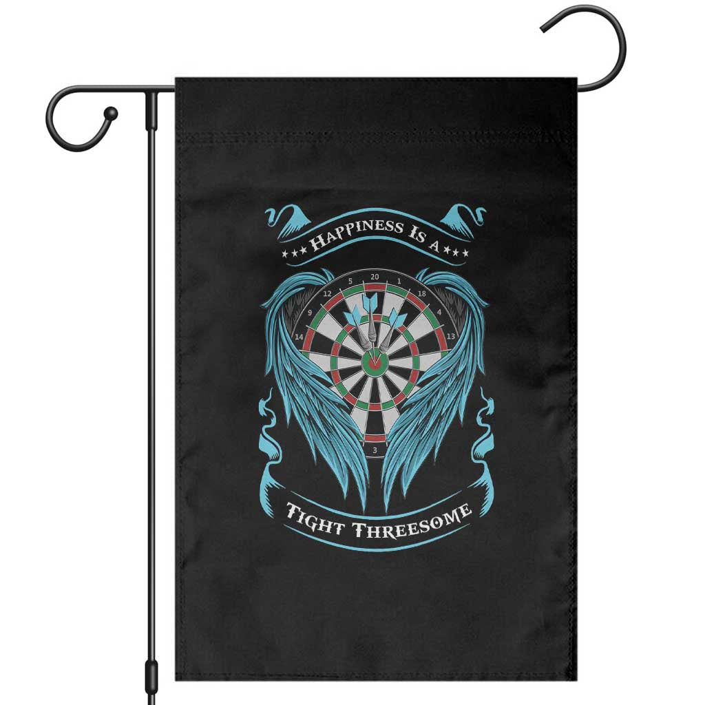 Dart Player Sport Garden Flag Darts Happiness Is A Tight Threesome TS12 Black Print Your Wear