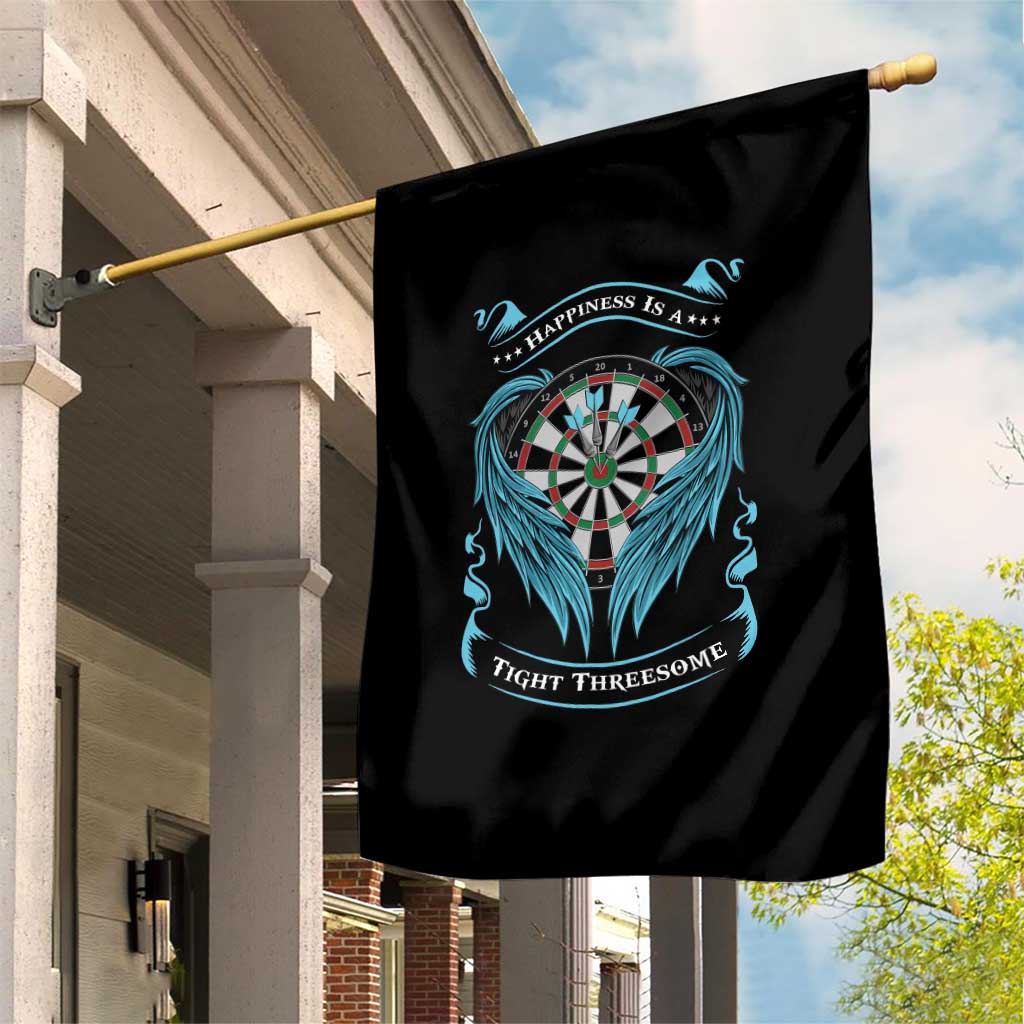 Dart Player Sport Garden Flag Darts Happiness Is A Tight Threesome TS12 Print Your Wear