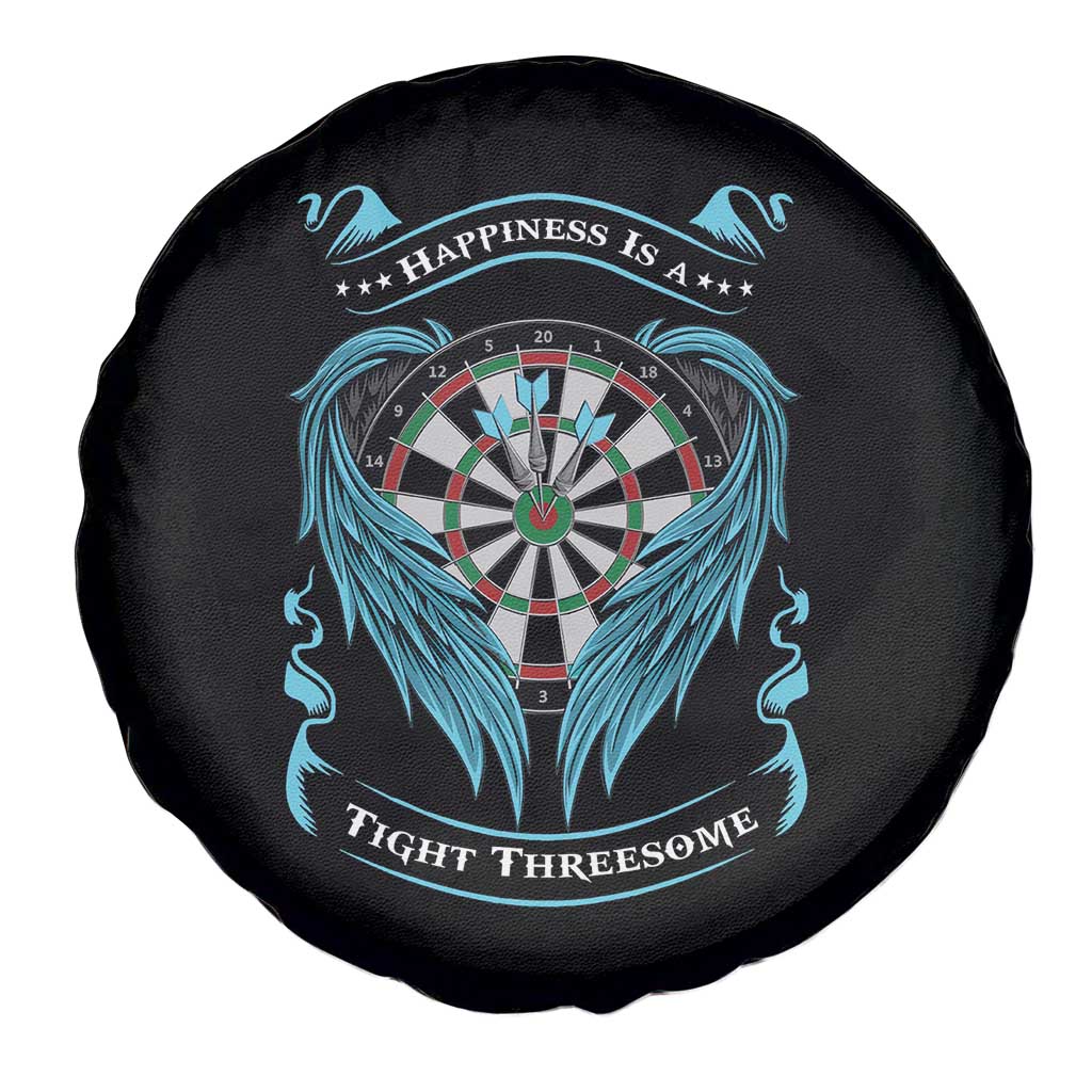 Dart Player Sport Spare Tire Cover Darts Happiness Is A Tight Threesome TS12 Print Your Wear