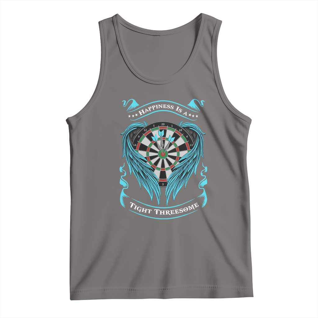 Dart Player Sport Tank Top Darts Happiness Is A Tight Threesome TS12 Deep Heather Print Your Wear