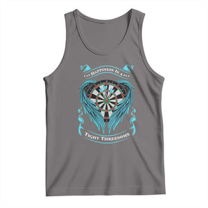 Dart Player Sport Tank Top Darts Happiness Is A Tight Threesome TS12 Deep Heather Print Your Wear