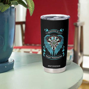 Dart Player Sport Tumbler Cup Darts Happiness Is A Tight Threesome TS12 Print Your Wear