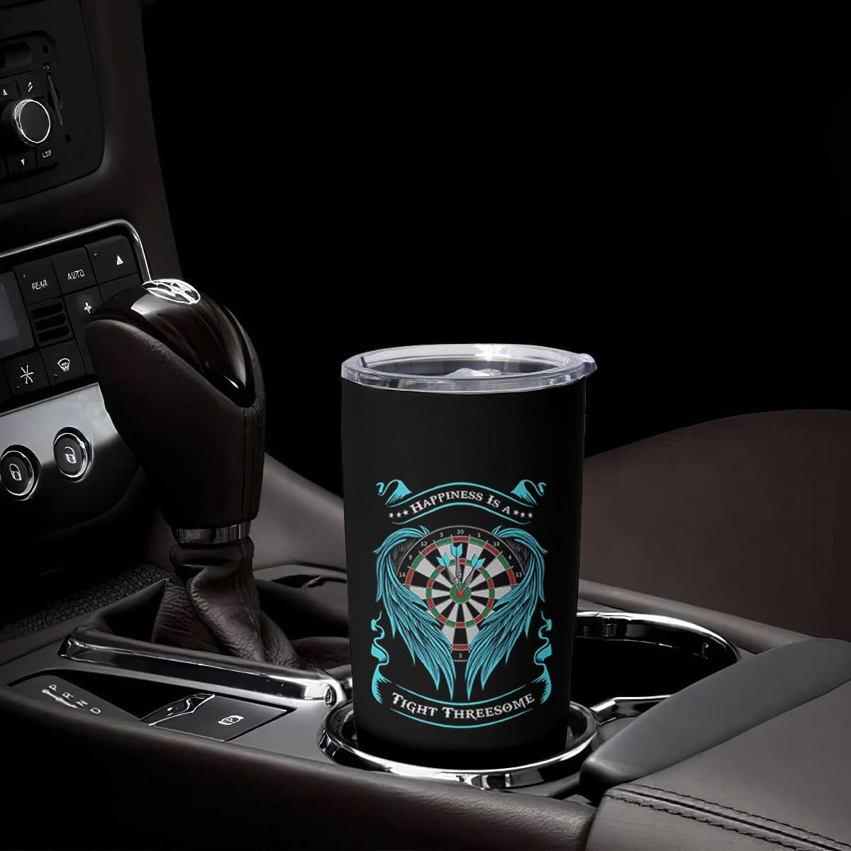 Dart Player Sport Tumbler Cup Darts Happiness Is A Tight Threesome TS12 Print Your Wear