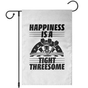 Dirty Joke Darts Gift Garden Flag Darts Happiness Is A Tight Threesome TS12 White Print Your Wear