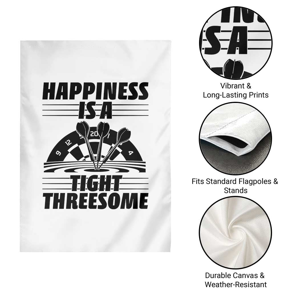 Dirty Joke Darts Gift Garden Flag Darts Happiness Is A Tight Threesome TS12 Print Your Wear