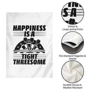 Dirty Joke Darts Gift Garden Flag Darts Happiness Is A Tight Threesome TS12 Print Your Wear