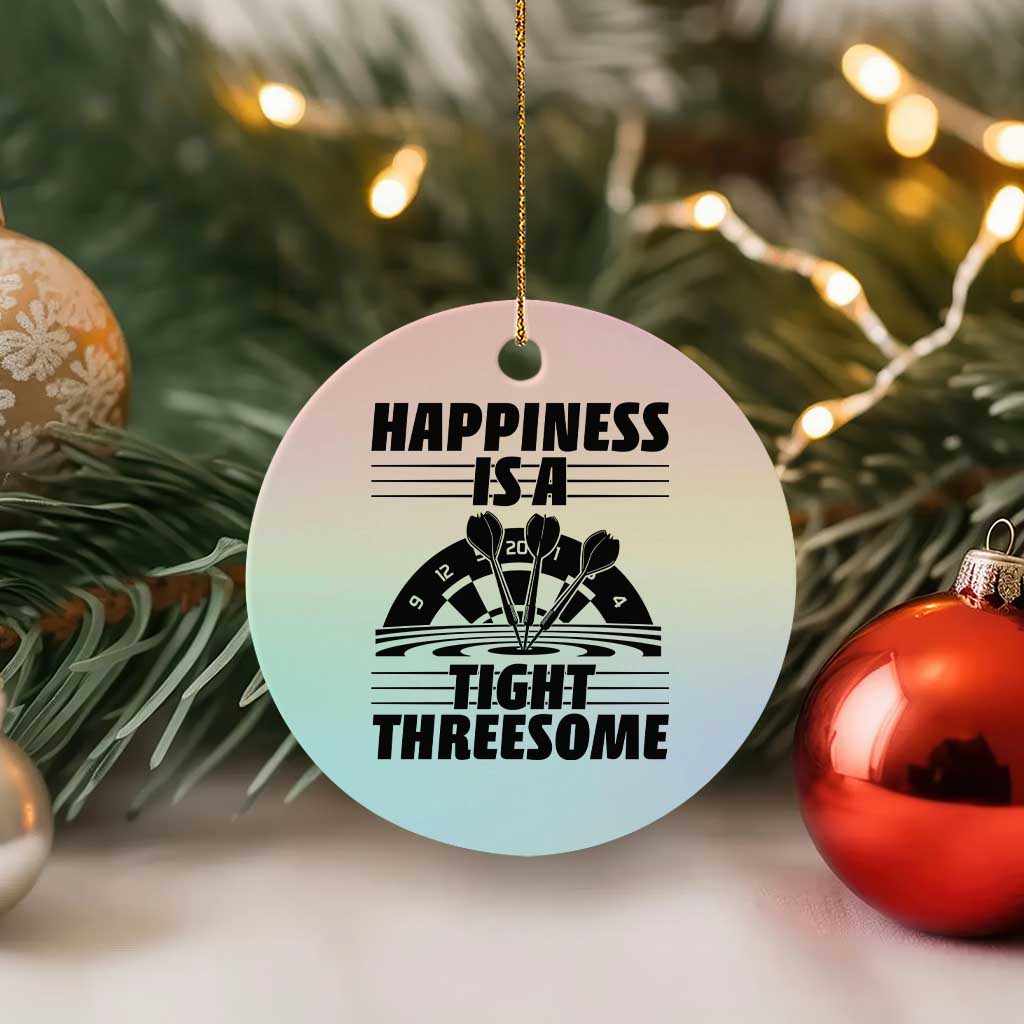 Dirty Joke Darts Gift Ceramic Ornament Darts Happiness Is A Tight Threesome TS12 1pc Pastel Print Your Wear