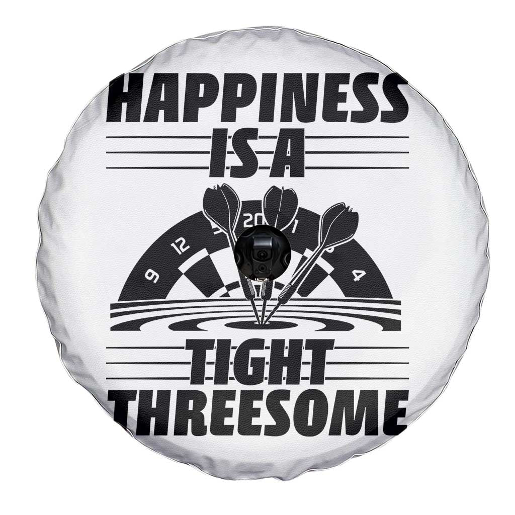 Dirty Joke Darts Gift Spare Tire Cover Darts Happiness Is A Tight Threesome TS12 Print Your Wear