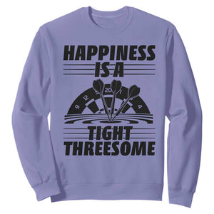 Dirty Joke Darts Gift Sweatshirt Darts Happiness Is A Tight Threesome TS12 Violet Print Your Wear