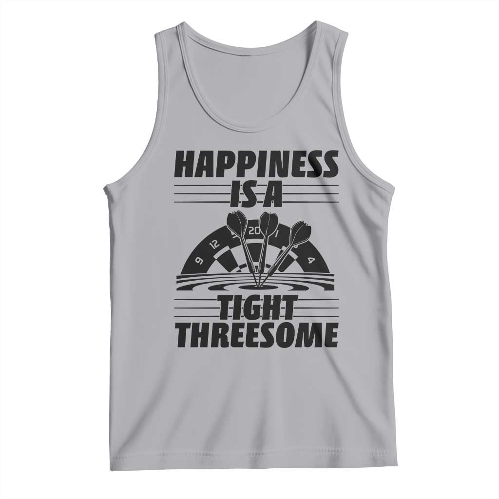 Dirty Joke Darts Gift Tank Top Darts Happiness Is A Tight Threesome TS12 Athletic Heather Print Your Wear