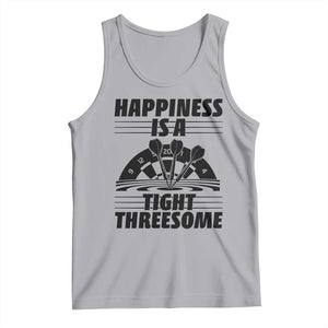 Dirty Joke Darts Gift Tank Top Darts Happiness Is A Tight Threesome TS12 Athletic Heather Print Your Wear