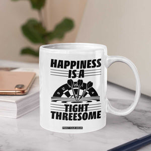 Dirty Joke Darts Gift Coffee Mug Darts Happiness Is A Tight Threesome TS12 Print Your Wear